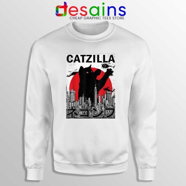 Funny Catzilla Godzilla Sweatshirt