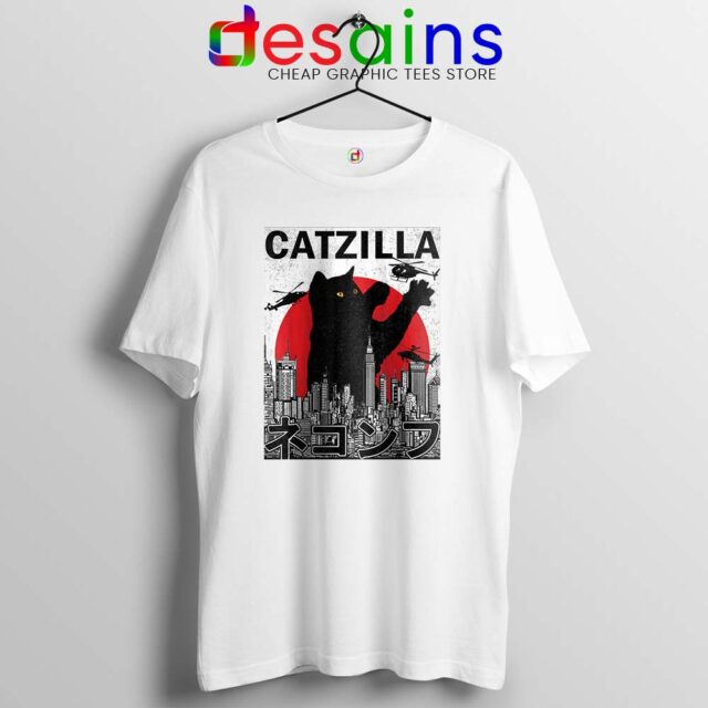 Funny Catzilla Godzilla Tshirt