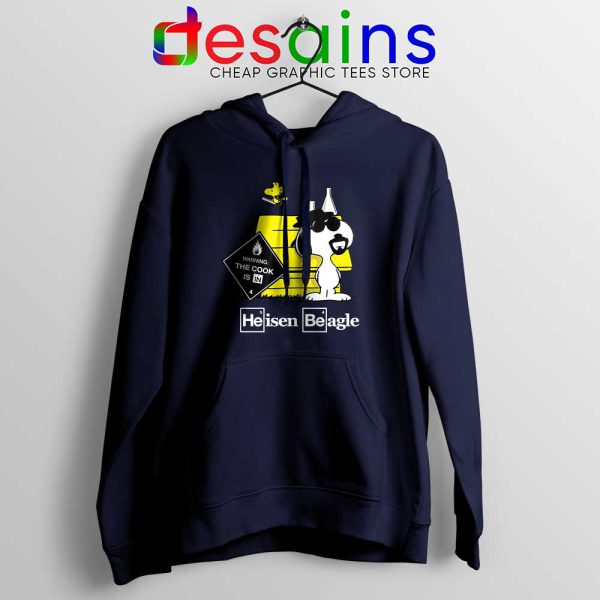 Heisenberg Snoopy Beagle Navy Hoodie Breaking Bad Snoopy Jacket