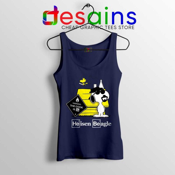 Heisenberg Snoopy Beagle Navy Tank Top Breaking Bad Snoopy Tops