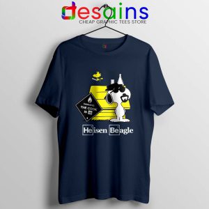 Heisenberg Snoopy Beagle Navy Tshirt Breaking Bad Snoopy Tees