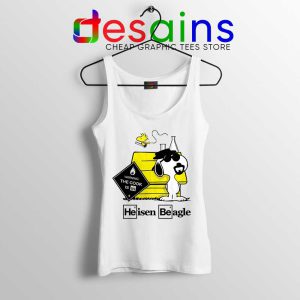 Heisenberg Snoopy Beagle White Tank Top Breaking Bad Snoopy Tops