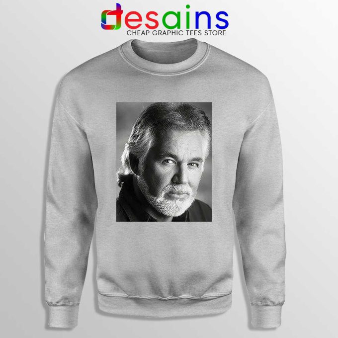 Kenny Rogers The Greatest Sport Grey Sweatshirt Legendary Music Sweaters