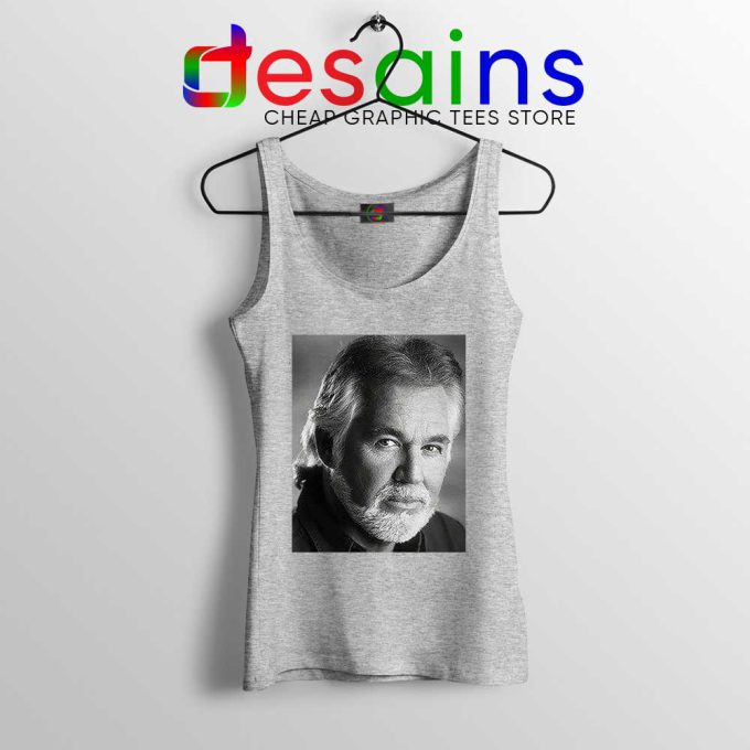 Kenny Rogers The Greatest Sport Grey Tank Top Legendary Music Tops