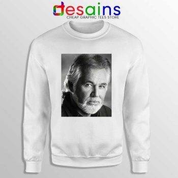 Kenny Rogers The Greatest White Sweatshirt Legendary Music Sweaters
