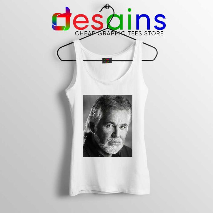 Kenny Rogers The Greatest White Tank Top Legendary Music Tops