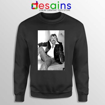 Kenny Rogers the Gambler Black Sweatshirt American Singer Sweaters