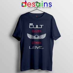 Love Album by The Cult Navy Tshirt British Rock band Tees