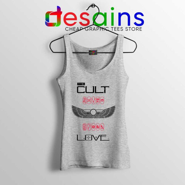 Love Album by The Cult Sport Grey Tank Top British Rock Band Tops