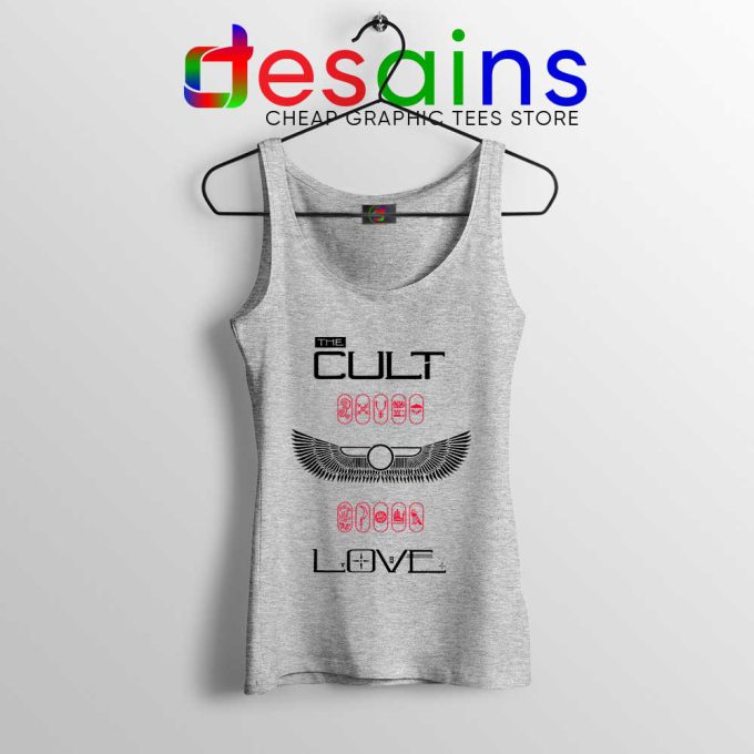 Love Album by The Cult Sport Grey Tank Top British Rock Band Tops