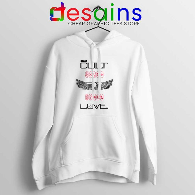 Love Album by The Cult White Hoodie British Rock Band Jacket