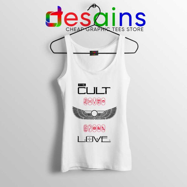 Love Album by The Cult White Tank Top British Rock Band Tops