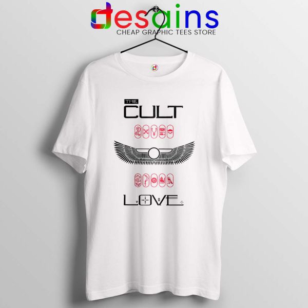 Love Album by The Cult White Tshirt British Rock band Tees