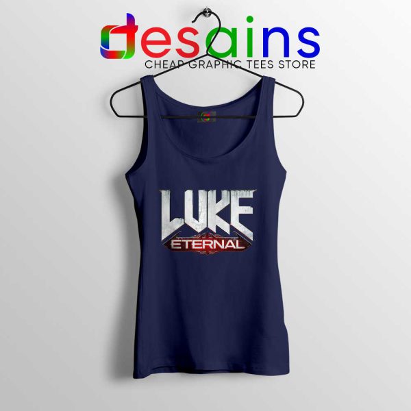 Luke Eternal Navy Tank Top For God so loved the World Tops