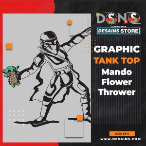 Mando Flower Thrower Tank Top - The Mandalorian