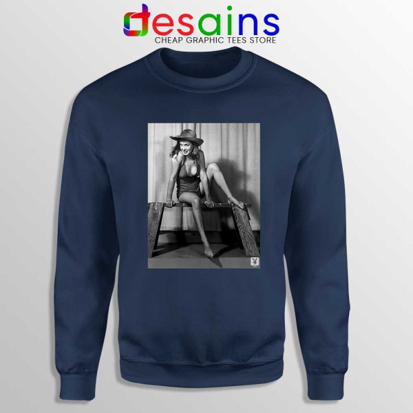 Marilyn Monroe Sex Symbols Navy Sweatshirt Playboy Girls Sweaters