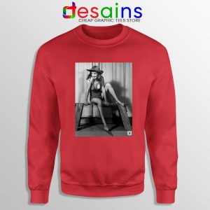 Marilyn Monroe Sex Symbols Red Sweatshirt Playboy Girls Sweaters