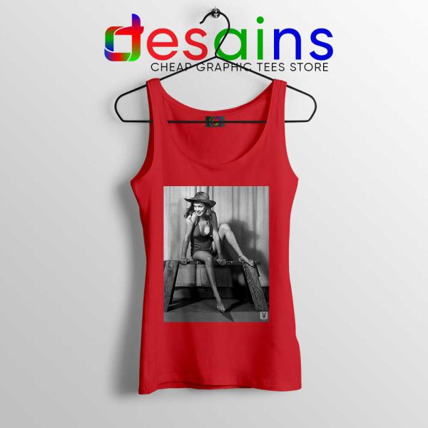 Marilyn Monroe Sex Symbols Red Tank Top Playboy Girls Tops