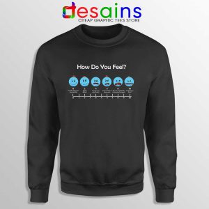 Meeseeks Emoticon Feel Black Sweatshirt Rick And Morty Episodes