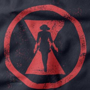 Natasha Romanoff silhouette graphic sleeveless shirt