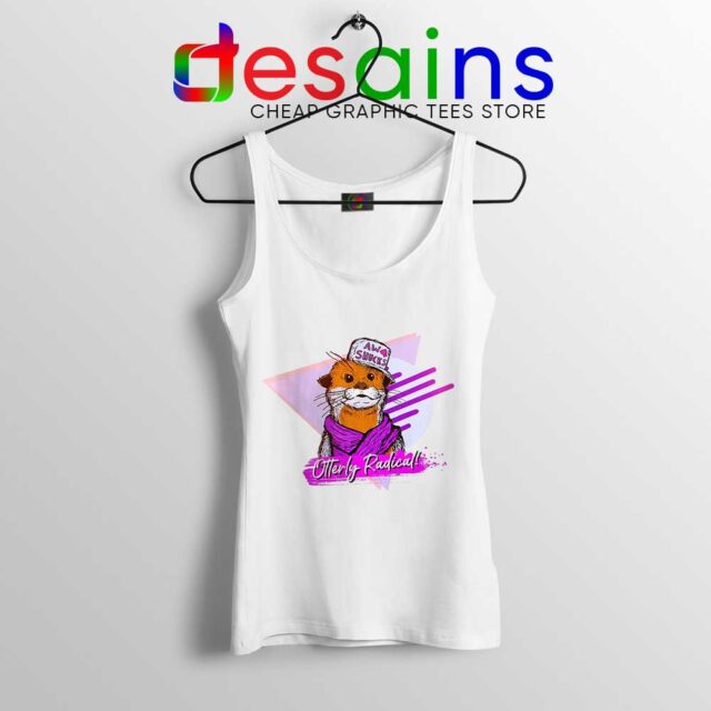 Otterly Radical Cute 80s Tank Top Funny Otter Tops S-3XL