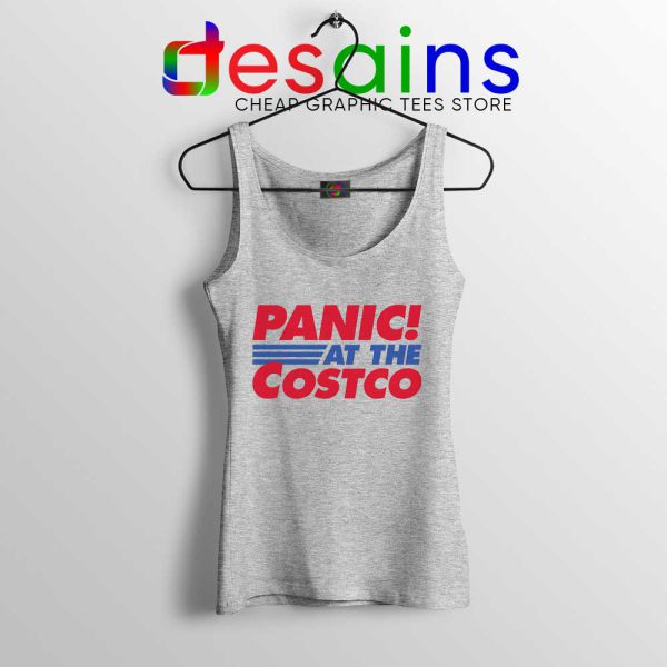 Panic At The Costco Sport Grey Tank Top Coronavirus Panic Tops