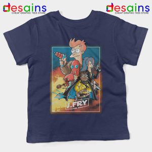 Philip J Fry Star Wars Navy Kids Tshirt A Future Wars Story Youth