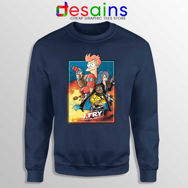 Philip J Fry Star Wars Navy Sweatshirt A Future Wars Story Sweaters