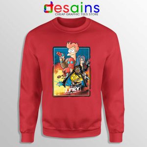 Philip J Fry Star Wars Red Sweatshirt A Future Wars Story Sweaters