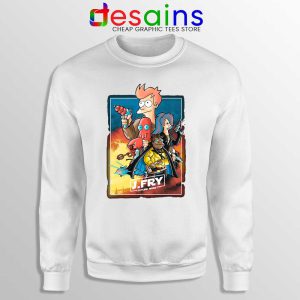 Philip J Fry Star Wars White Sweatshirt A Future Wars Story Sweaters