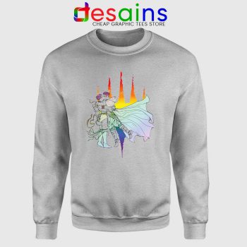 Rainbow Kiss Sport Grey Sweatshirt The Gathering Storm LGBT Sweaters