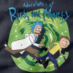 Rick and Morty Tintin Parody Adventures Tee
