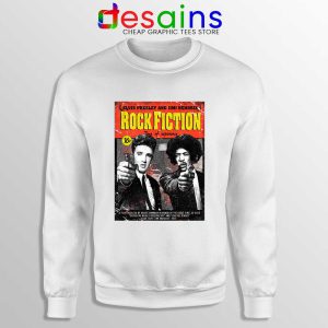 Rock Fiction Elvis Presley and Jimi Hendrix White Sweatshirt