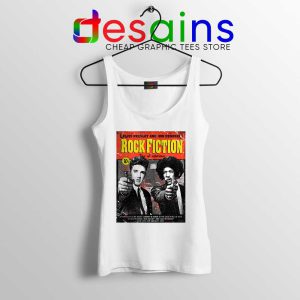 Rock Fiction Elvis Presley and Jimi Hendrix White Tank Top Pulp Fiction