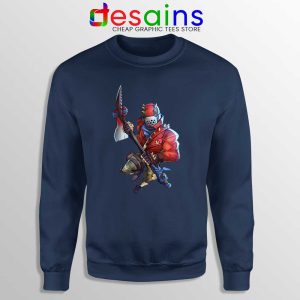 Rust Lord Fortnite Navy Sweatshirt Epic Outfit Battle Royale Sweaters