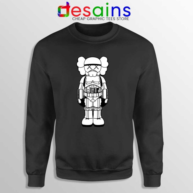 Stormtrooper KAWS Funny Black Sweatshirt Star Wars Merch Sweaters