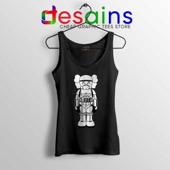 Stormtrooper KAWS Funny Black Tank Top Star Wars Merch Tops