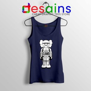 Stormtrooper KAWS Funny Navy Tank Top Star Wars Merch Tops