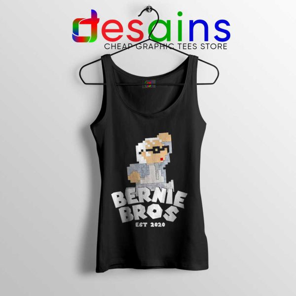 Super Bernie Bros Tank Top Funny Super Mario Bros Tops Size S-3XL