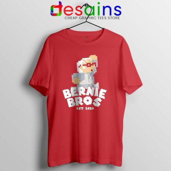 Super Bernie Bros Tshirt Funny Super Mario Bros Tee Shirts S-3XL