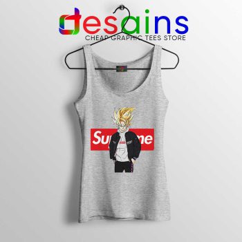 Super Saiyan Supreme Style Sport Grey Tank Top Goku Dragon Ball Tops