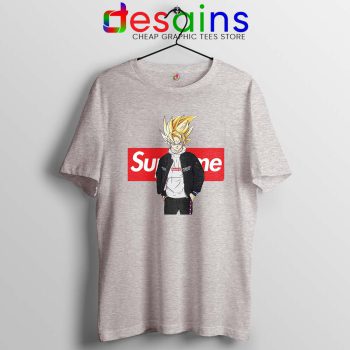 Super Saiyan Supreme Style Sport Grey Tshirt Son Goku Dragon Ball
