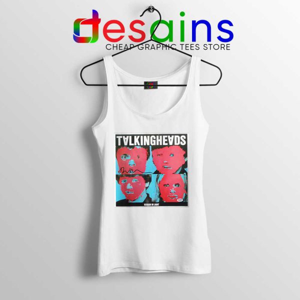 Talking Heads Band White Tank Top Psycho Killer Tops