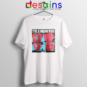 Talking Heads Band White Tshirt Psycho Killer Song Tees