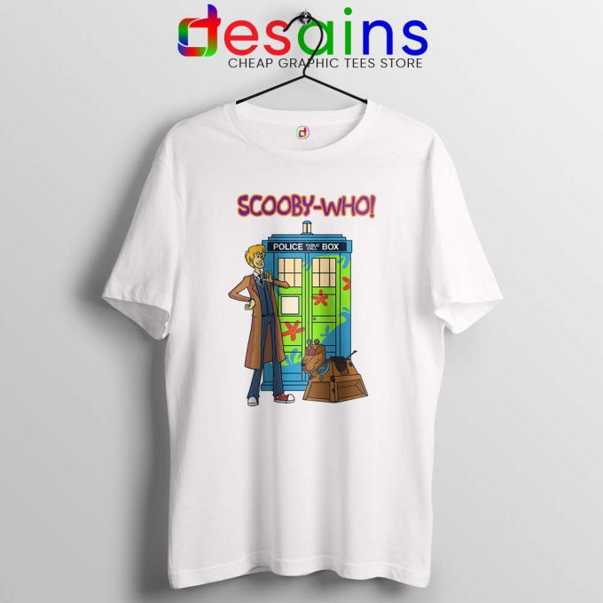 Tardis Scooby Who White Tshirt Scooby Doo Where Are You Tees