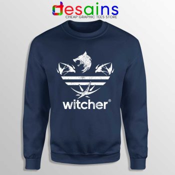 The Witcher Three Stripes Logo Navy Sweatshirt Netflix TV Series