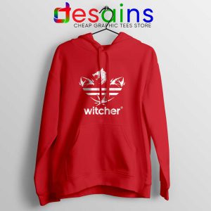 The Witcher Three Stripes Logo Red Hoodie Netflix TV Series Jacket