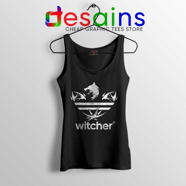 The Witcher Three Stripes Logo Tank Top Netflix TV Series Tops S-3XL