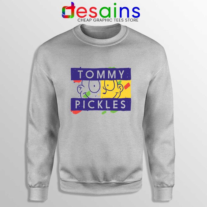 Tommy Pickles Hilfiger Sport Grey Sweatshirt Rugrats Apparel Sweaters