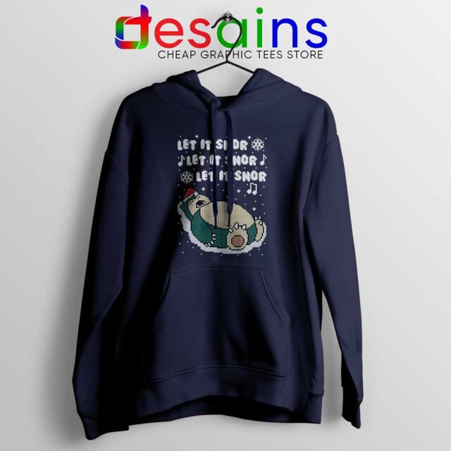 Buy Ugly Christmas Snorlax Hoodies Let It Snor Quotes